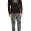 Family PJs Men New Year Pajama Set in Black