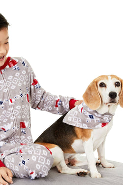 Family PJs PET Bandana in Polar Bear Grey thumbnail 2
