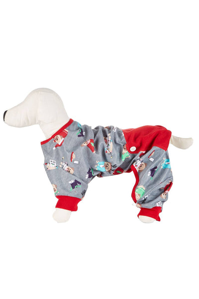 Family PJs PET Holiday Pajamas in Happy Pawlidays