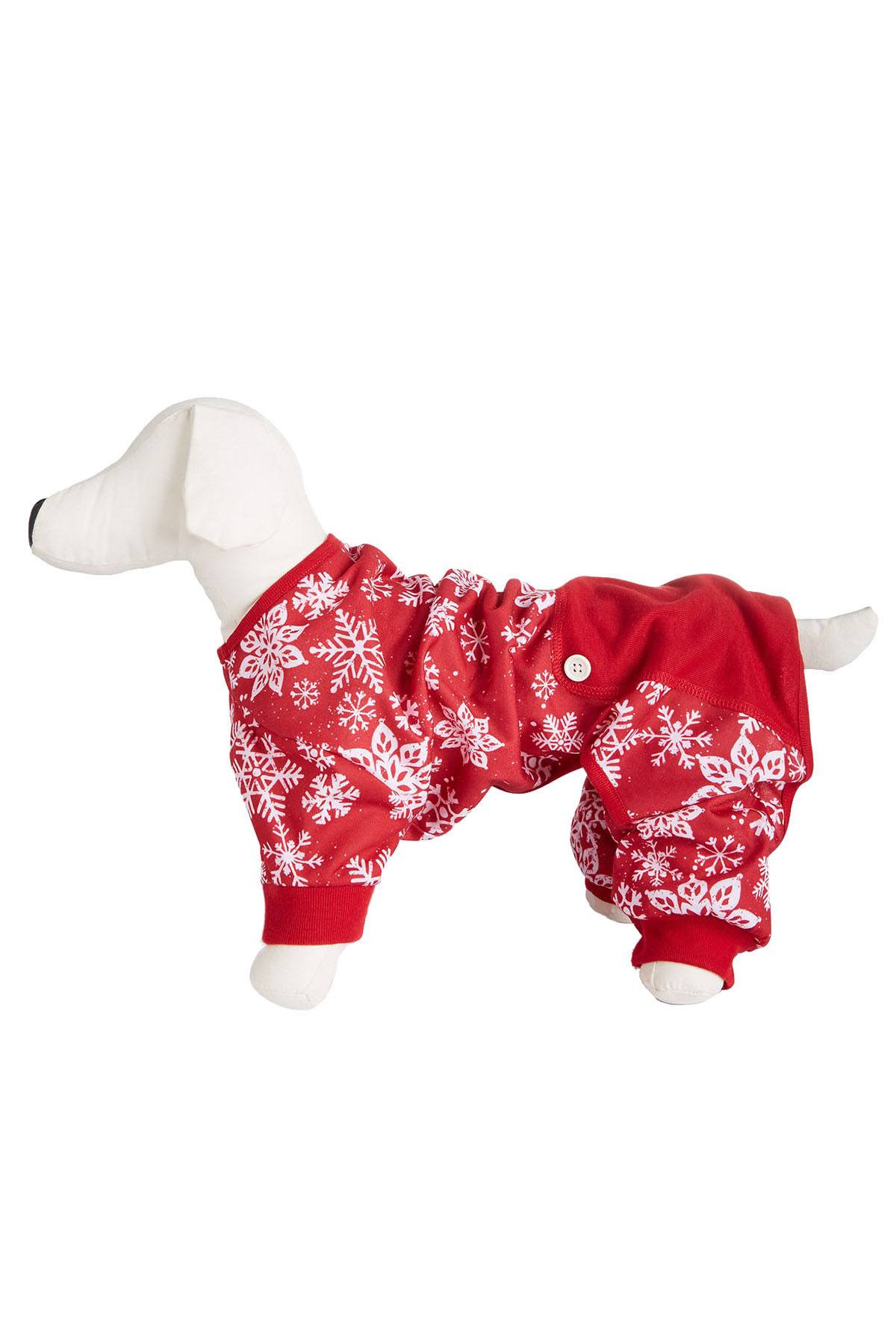 Family PJs PET Holiday Pajamas in Merry Snowflake