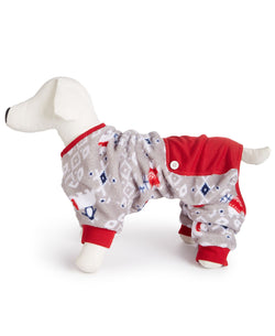Family PJs PET Holiday Pajamas in Polar Bear Grey thumbnail 3