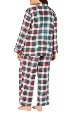 Family PJs PLUS Stewart Plaid Flannel Pajama Set thumbnail 3