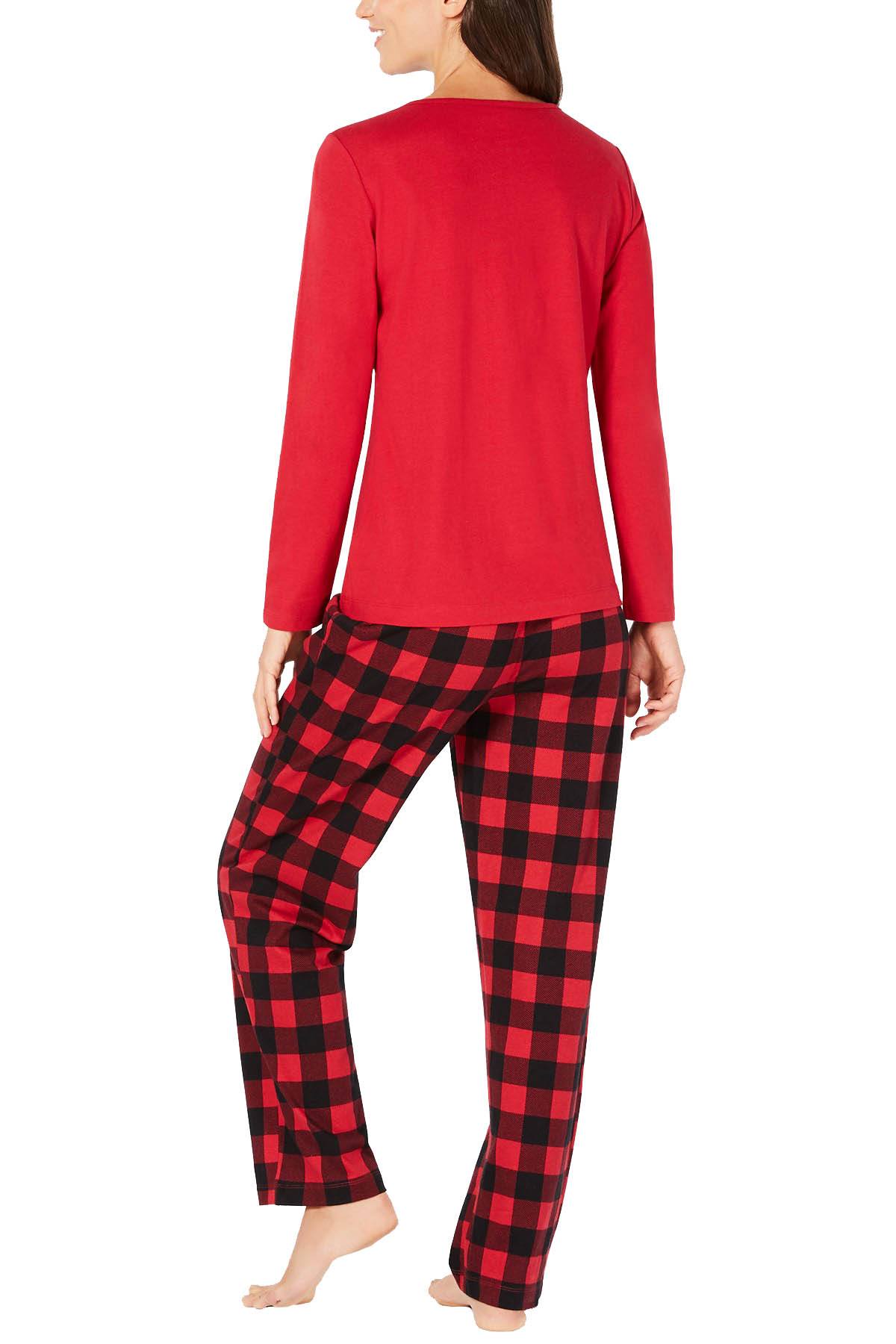 Family PJs Red Graphic Print Fleece Navidad 2-Pc Pajama Set
