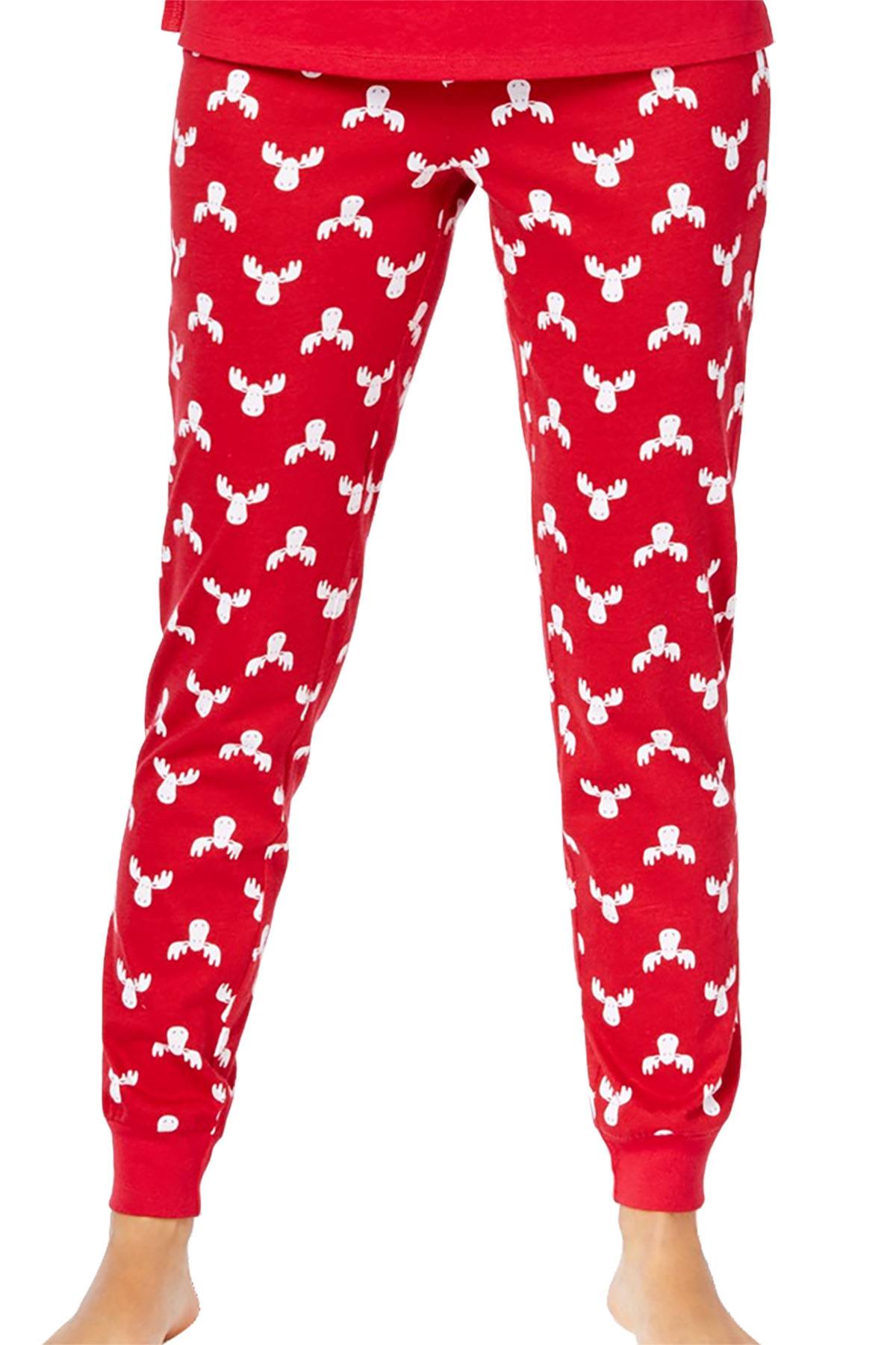 Family PJs Red/Moose-Print 2-pc Pajama Set