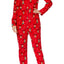 Family PJs Red/Reindeer Holiday Hooded/Footed Pajama Jumpsuit