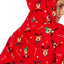 Family PJs Red/Reindeer Holiday Hooded/Footed Pajama Jumpsuit