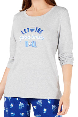 Family PJs Women's Good Times Roll Hanukkah Pajama Set thumbnail 2