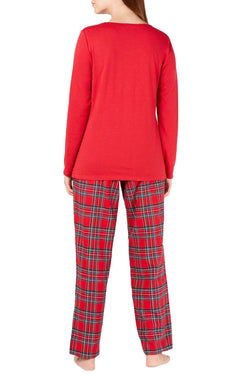 Family PJs Women's Holiday Mix It Pajama Set in Brinkley Plaid thumbnail 2