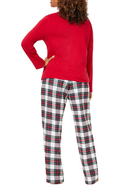 Family PJs Women's Holiday Mix It Pajama Set in Stewart Plaid thumbnail 4