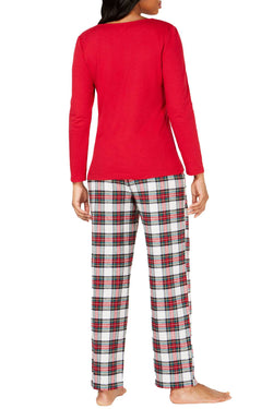 Family PJs Women's Holiday Mix It Pajama Set in Stewart Plaid thumbnail 2