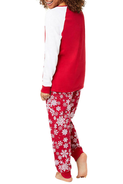Family PJs Women's Holiday Pajama Set in Merry Snowflake