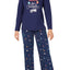Family PJs Women's Holiday Pajama Set in Race For Presents