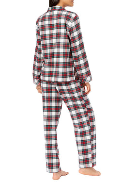 Family PJs Women's Holiday Pajama Set in Stewart Plaid Flannel thumbnail 2
