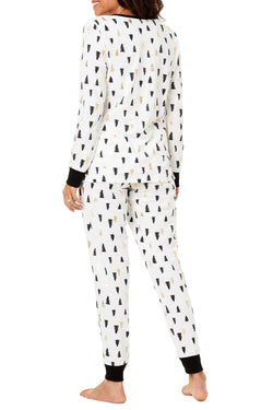 Family PJs Women's Holiday Pajama Set in Tree Print thumbnail 2