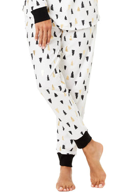 Family PJs Women's Holiday Pajama Set in Tree Print thumbnail 4