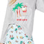 Family PJs Women's Holiday Pajama Set in Tropical Santa