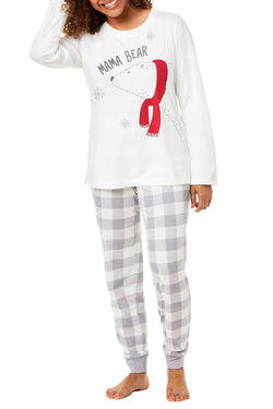Family PJs Women's Mama Bear Pajama Set thumbnail 1