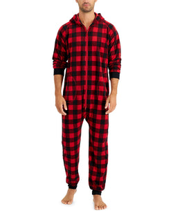 Family Pajamas Matching 1-pc. Red Check Printed Red Buff Check thumbnail 1