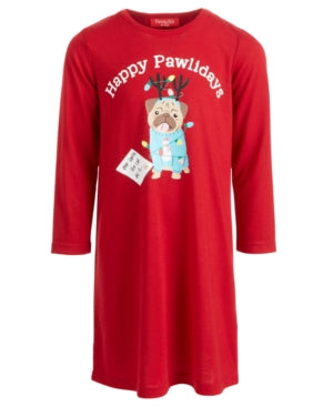 Family Pajamas Matching Kids Happy Pawlidays Sleep Shirt