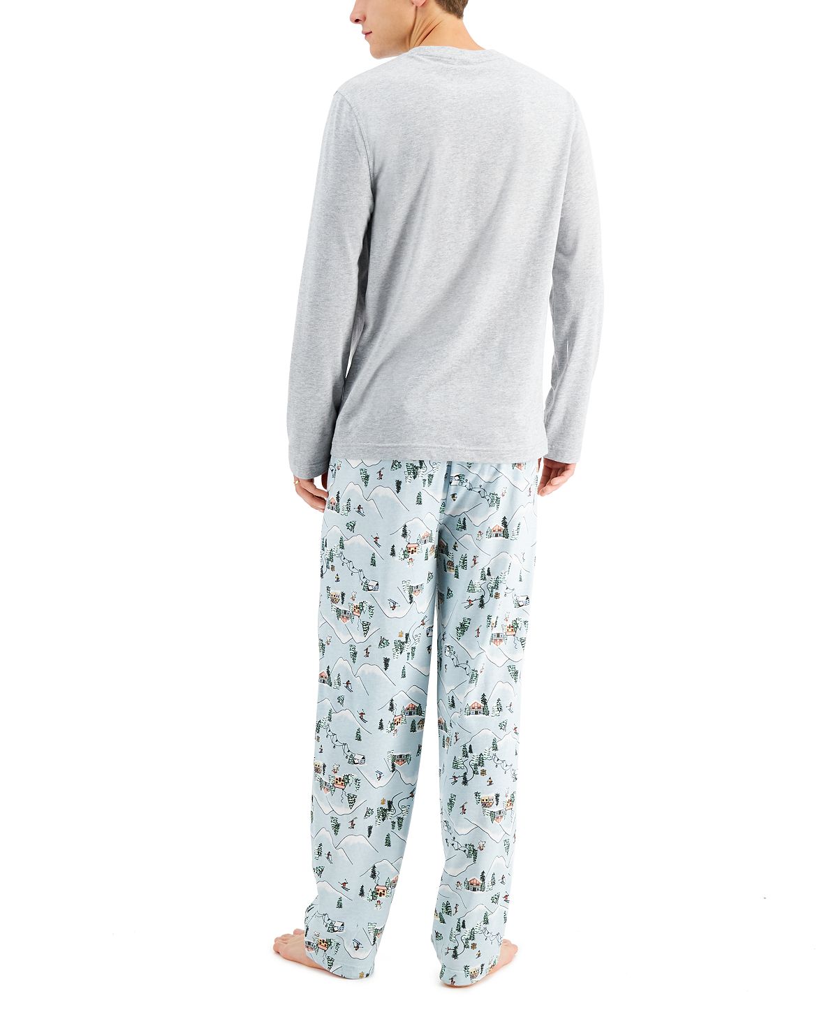 Family Pajamas Matching Ski Mountain Family Pajama Set Ski Mountains ...