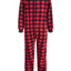 Family Pajamas Matching Toddler Little & Big Kids 1-pc. Red Check Printed Red Check