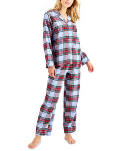 Family Pajamas Matching Wo Tartan Family Pajama Set Oversized Tartan thumbnail 1
