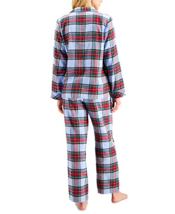 Family Pajamas Matching Wo Tartan Family Pajama Set Oversized Tartan thumbnail 2