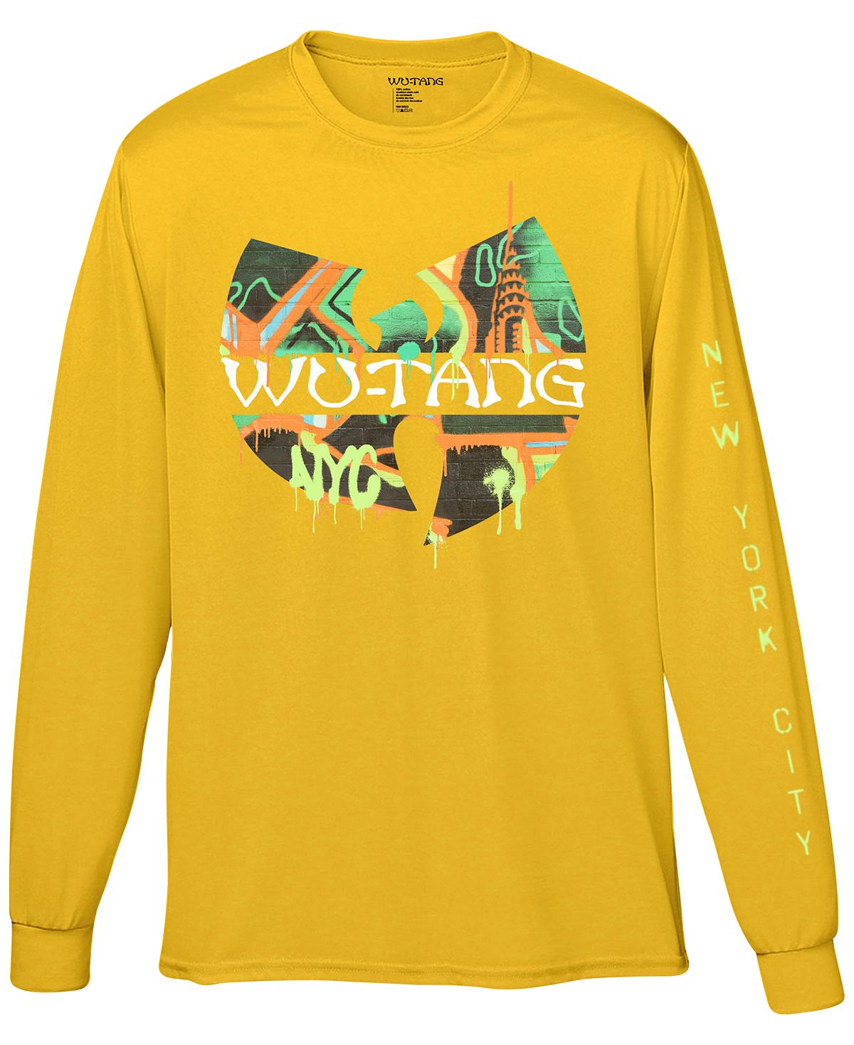 Fea Wu-tang Clan Graffiti Graphic T-shirt Yellow