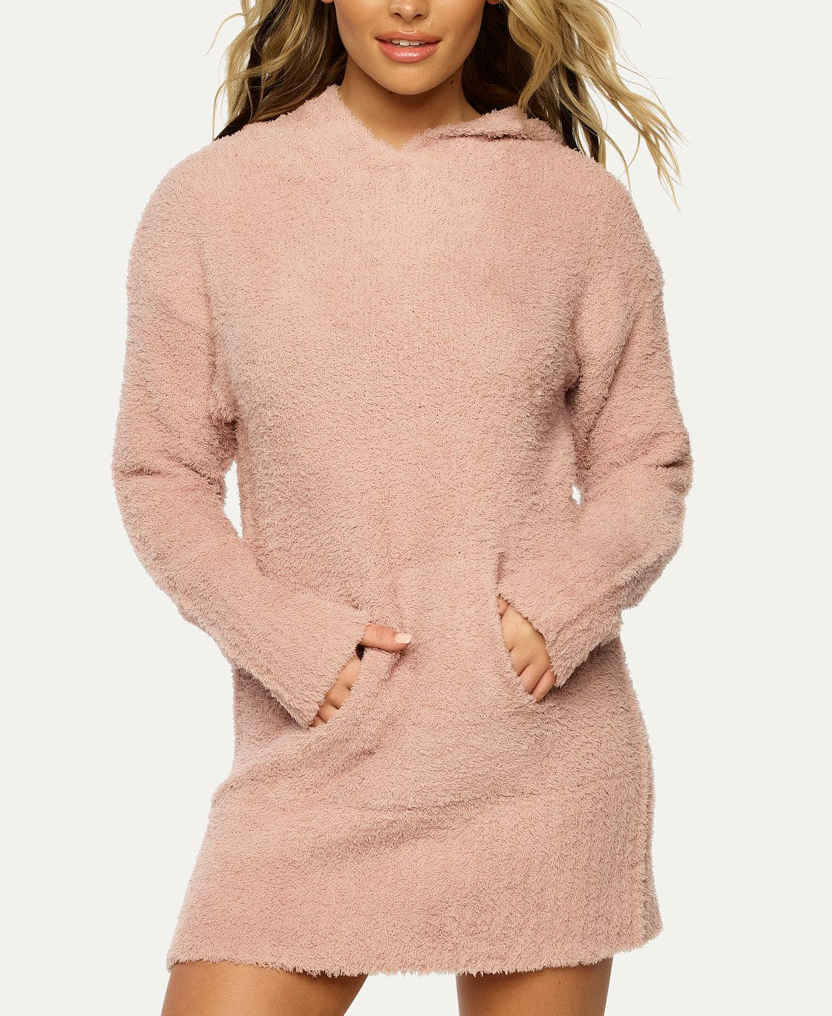 Felina Denali Cozy Knit Hooded Tunic Tan