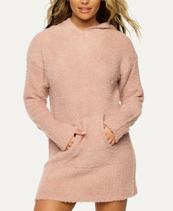Felina Denali Cozy Knit Hooded Tunic Tan thumbnail 1