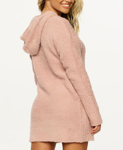 Felina Denali Cozy Knit Hooded Tunic Tan thumbnail 2