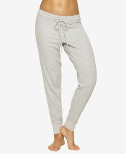 Felina Essentials Ribbed Lounge Jogger Pants Heather Gr thumbnail 1