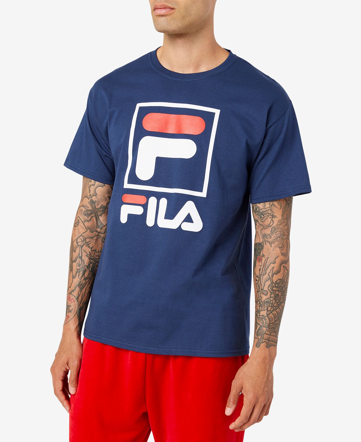 Fila Logo Graphic T-shirt Fila Navy / White / Fila Red
