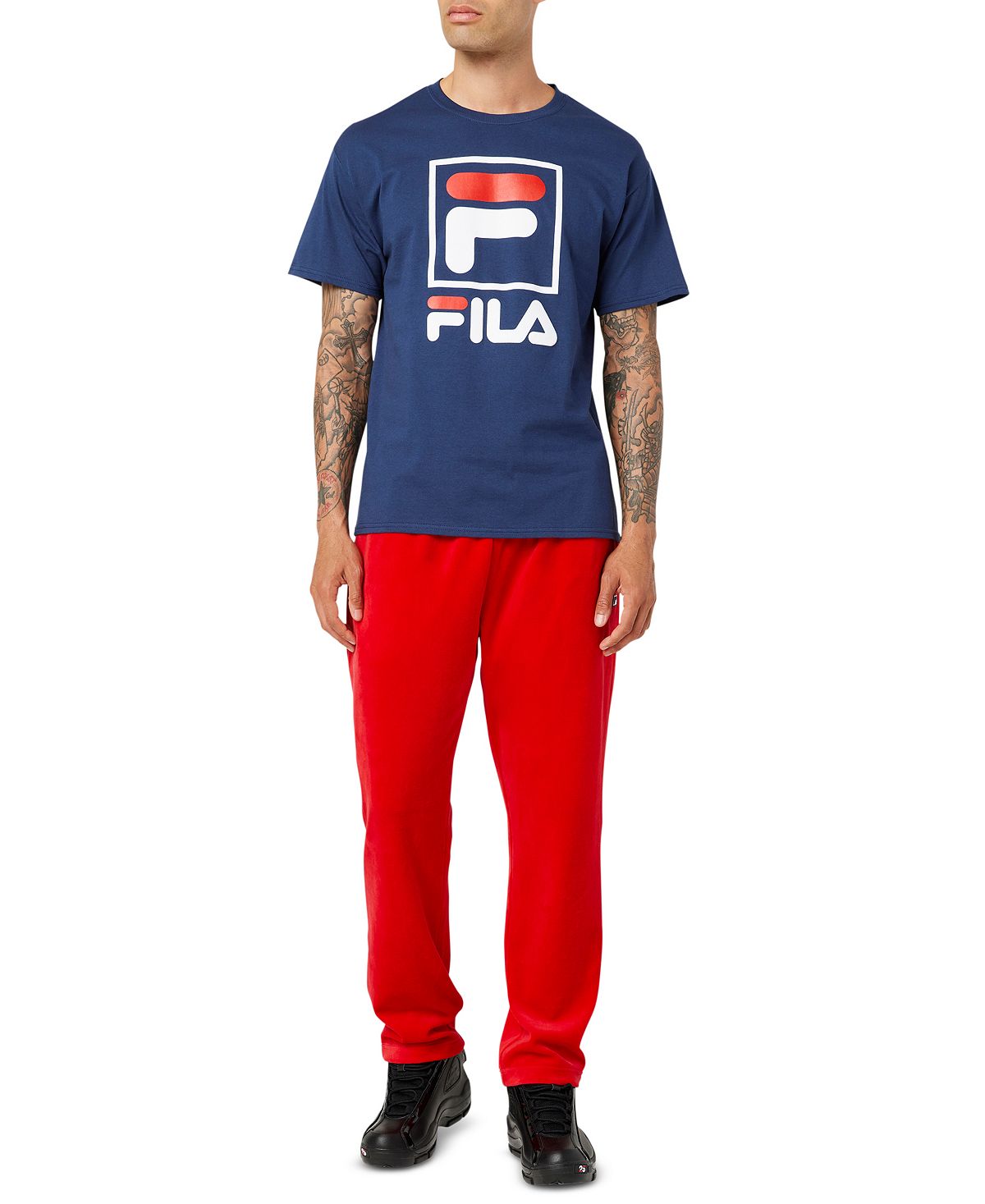 Fila Logo Graphic T-shirt Fila Navy / White / Fila Red