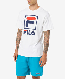 Fila Logo Graphic T-shirt White / Fila Navy / Fila Red thumbnail 1