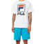 Fila Logo Graphic T-shirt White / Fila Navy / Fila Red