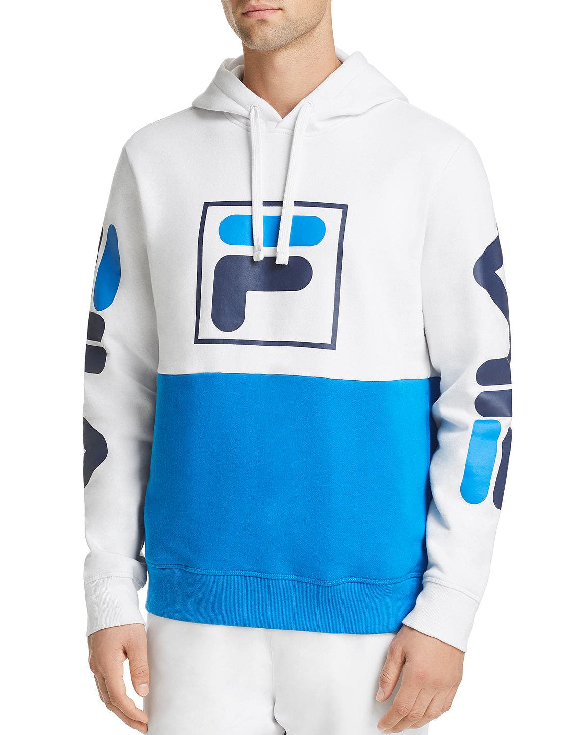Fila Marzio Fleece Hoodie White/Blue