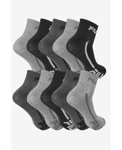 Fila Racing Stripes Quarters Pack Of 10 Gray Multi thumbnail 3