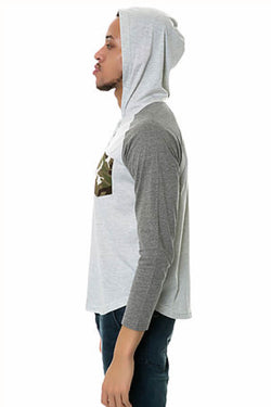 Filthy Etiquette Grey Henderson Henley Hoodie thumbnail 2