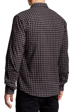 Filthy Etiquette Grey & Black Harper Button-Up Shirt thumbnail 2