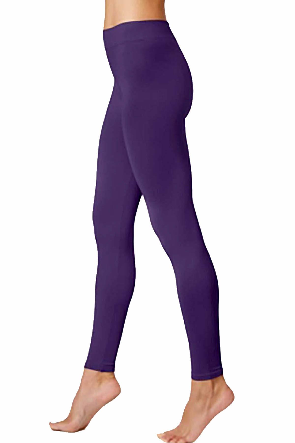 First Looks by HUE Aubergine-Purple Seamless Legging