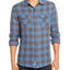 Flag & Anthem Belhaven Double-faced Check Print Regular Fit Shirt Blue/Black Plaid