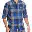 Flag & Anthem Benton Plaid Flannel Regular Fit Button-down Shirt Blue Combo