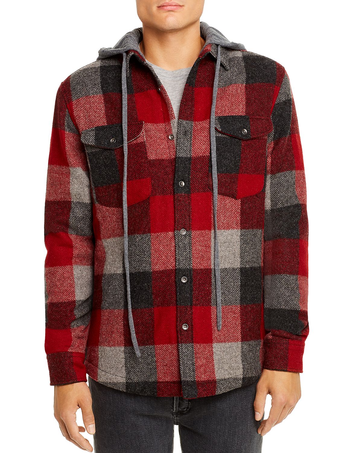 Flag & Anthem Bondsville Regular Fit Shirt Jacket Red/Plaid