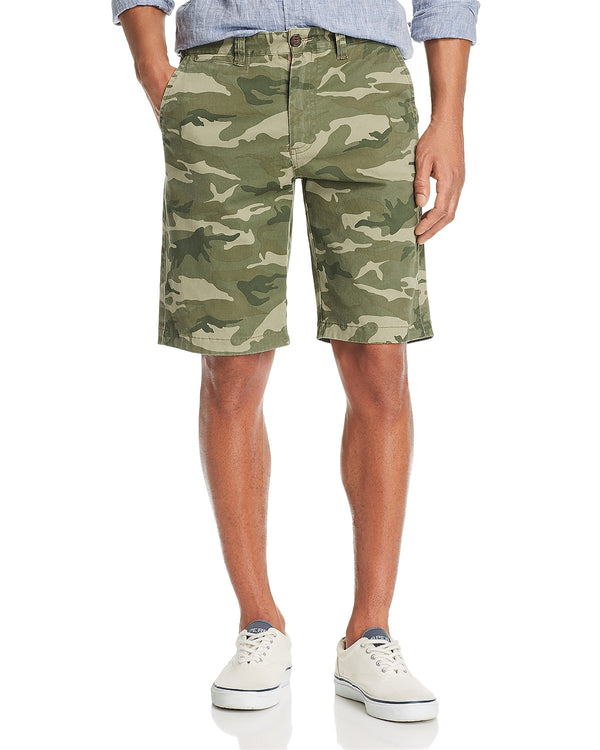 Flag & Anthem Camouflage-print Fit Shorts Washed Army Camo