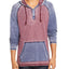 Flag & Anthem Keldron Burnout Color-block Hooded Sweatshirt Maroon/Navy