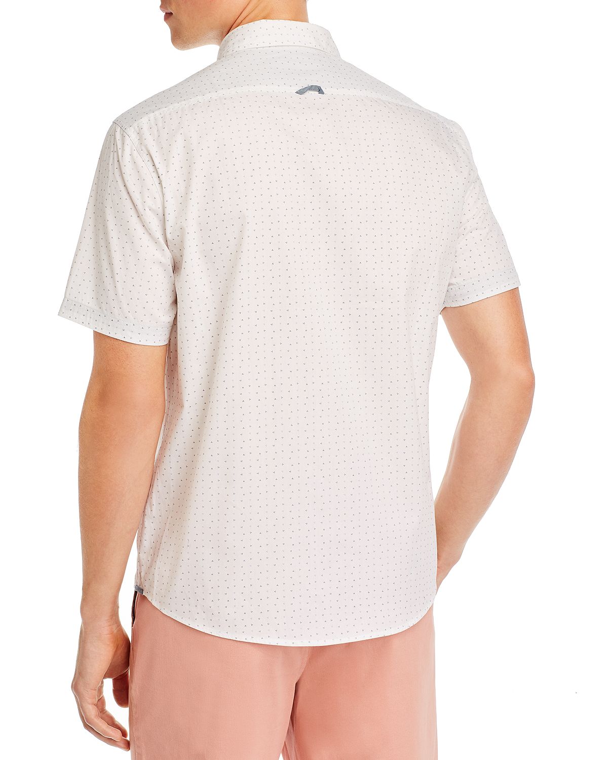 Flag & Anthem Millington Slim Fit Short-sleeve Shirt White/Blue Dot