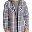 Flag & Anthem Paxton Plaid Hooded Regular Fit Shirt Gray/Red/Blue