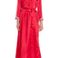 Flora By Flora Nikrooz Crimson Lace Trim Stella Charmeuse Long Robe