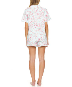 Flora By Flora Nikrooz Printed Pajama Shorts Set Mint thumbnail 2
